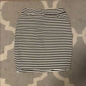 Black and white stripes